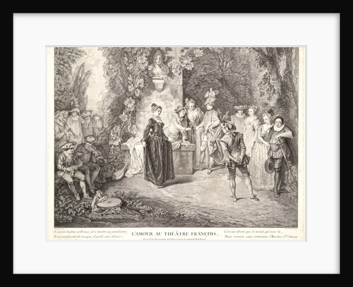 Love in the French Theater (L'Amour au Théâtre François), 1734 by Charles-Nicolas Cochin I