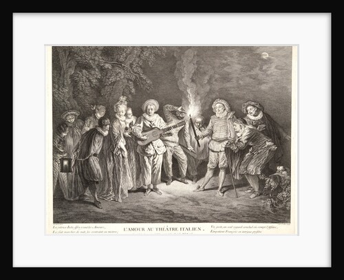 Love in the Italian Theater (L'Amour au Théâtre Italien), 1734 by Charles-Nicolas Cochin I