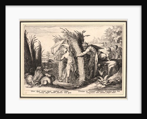 Pan Pursuing Syrinx, Who Is Changed into a Reed, ca. 1589 by Anonymous