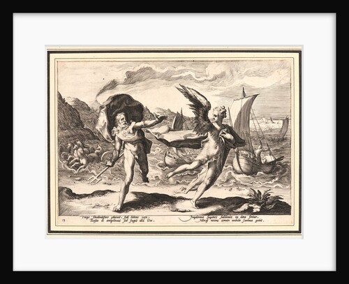 Neptune Pursuing Coronis, Who Is Changed into a Crow, ca. 1590 by Anonymous