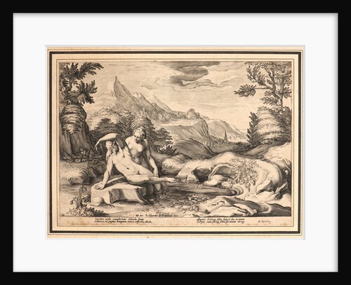 Salamacis and Hermaphrodite Transformed into a Single Person, ca. 1615 by Anonymous