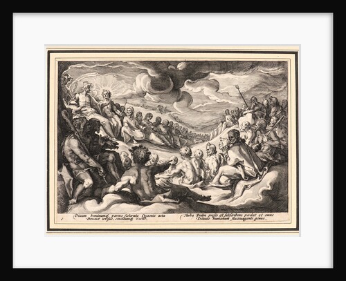 Jupiter Taking Counsel from the Gods about the Destruction of the Universe, ca. 1589 by Anonymous