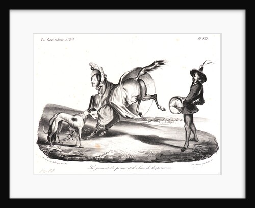 La Jument du Prince et le Chien de la Princesse, 1834 by Honoré Daumier