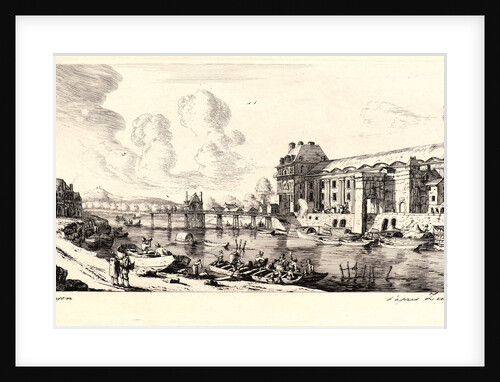 Le Pavillon de Mademoiselle et une Partie des Louvre, 1849 by Charles Meryon
