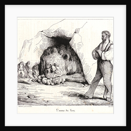 L'Antre du Lion, 1834 by Honoré Daumier