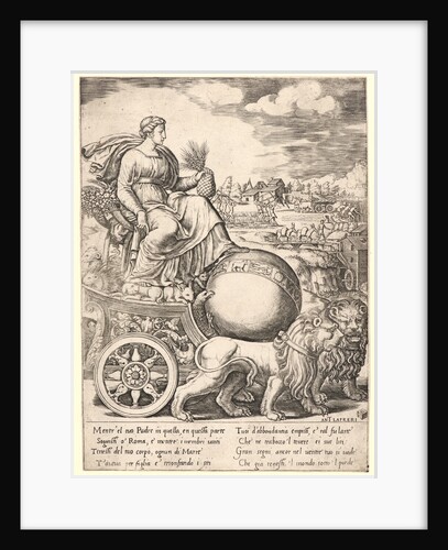 Cybele on her Chariot, 16th century by Master of the Die