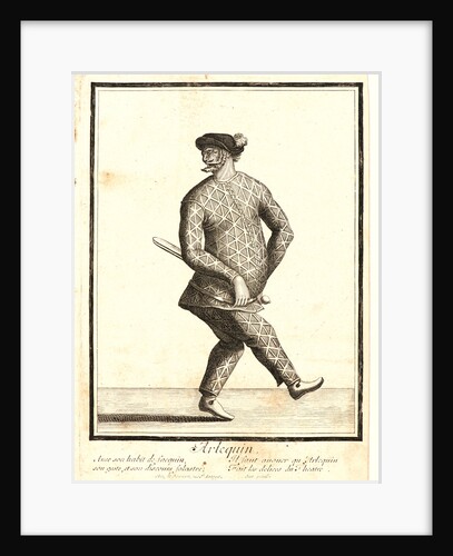 L'Arlequin, ca. 1680-1690 by Nicolas Bonnart