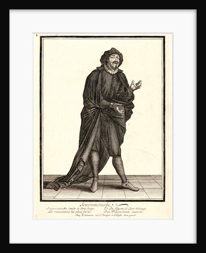 Scaramouche, ca. 1680-1690 by Nicolas Bonnart