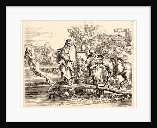 The Flight into Egypt, 17th century by Sébastien Bourdon