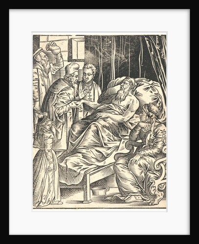 Sickroom of an Old Man, 16th century (printed later) by Anonymous