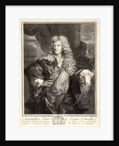 Portrait of Maximilien Titon; Seigneur d'Ognon, 1690 by Pierre Drevet