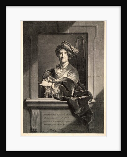 Portrait of the Painter, Hyacinthe Rigaud, 1714 by Pierre Drevet