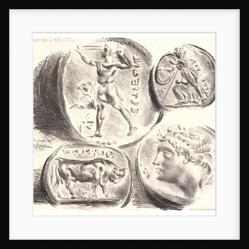 Four Antique Medals (Quatre Médailles Antiques), 1825 by Eugène Delacroix