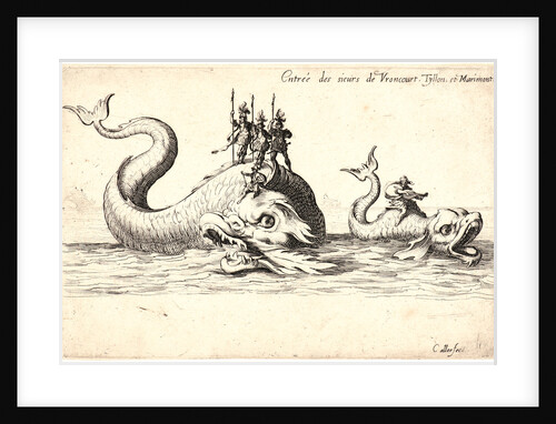 Entree de MM. de Vroncourt, Tyllon et Marimon, 17th century by Jacques Callot