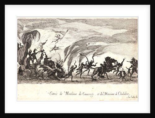 Entree de MM. de Couvonge et de Chalabre, 17th century by Jacques Callot