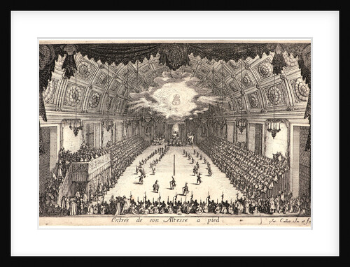 Le Defile a Pied, 17th century by Jacques Callot