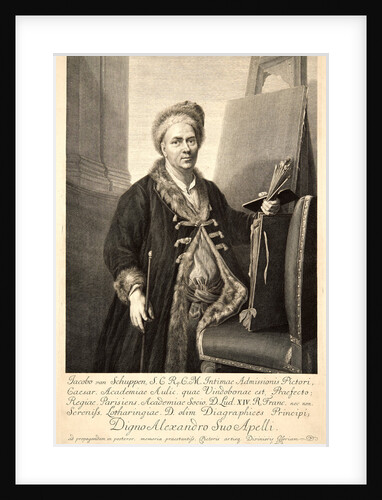 Portrait of the Painter, Jacques van Schuppen, 18th century by Gustav Adolph Müller