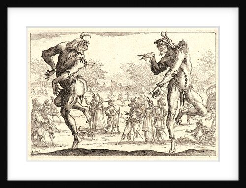 The Two Pantaloons (Les Deux Pantalons), 1616 by Jacques Callot