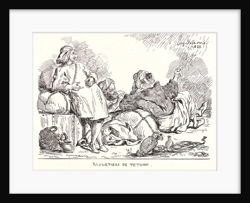 Muletiers de Tetuan by Eugène Delacroix