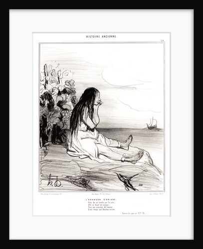 L'Abandon d'Ariane, 1842 by Honoré Daumier