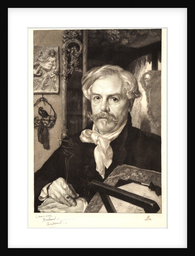 Portrait of Edmond de Goncourt, 1882 by Félix Bracquemond