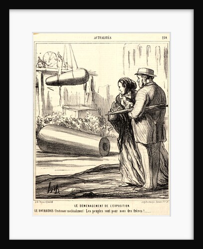 Le Demenagement de L'Exposition, 1867 by Honoré Daumier
