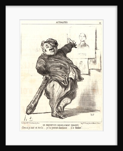 Un Bonapartiste nouvellement Converti, 1851 by Honoré Daumier