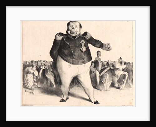 Au fait! C'est un bal assez distingue, 1833 by Honoré Daumier