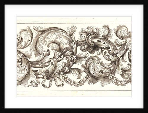 Plate 12 from the set of Twelve Ornament Friezes, ca. 1670 by Domenico Bonavera