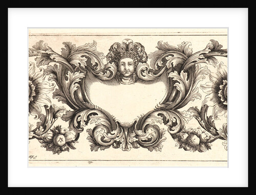 Plate 1 from the set of Twelve Ornament Friezes, ca. 1670 by Domenico Bonavera