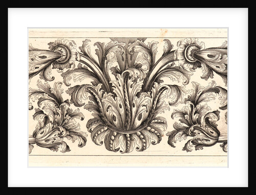 Plate 6 from the set of Twelve Ornament Friezes, ca. 1670 by Domenico Bonavera