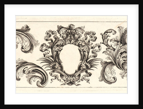 Plate 7 from the set of Twelve Ornament Friezes, ca. 1670 by Domenico Bonavera