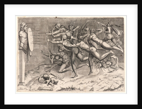 Vices Aiming at a Target, ca. 1548-1560 by Nicolas Béatrizet