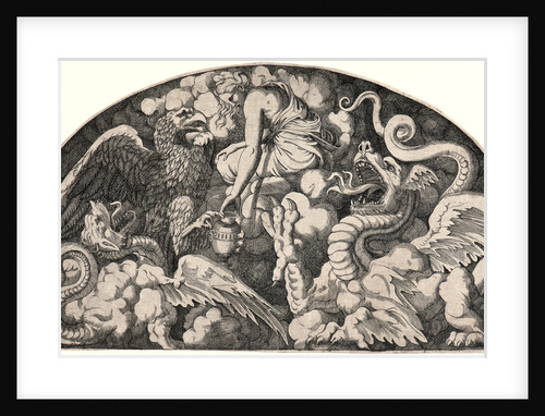 Jupiter's Eagle Bringing Psyche Water from the River Styx, 1540 by Monogrammist L. D.