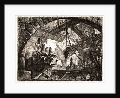 Prisoners on a Projecting Platform, 1761 by Giovanni Battista Piranesi