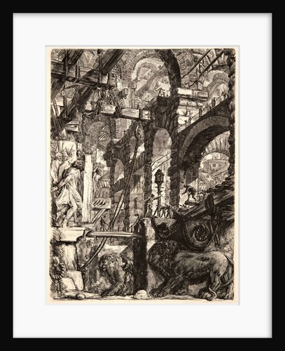 The Lion Bas-Reliefs, 1761 by Giovanni Battista Piranesi