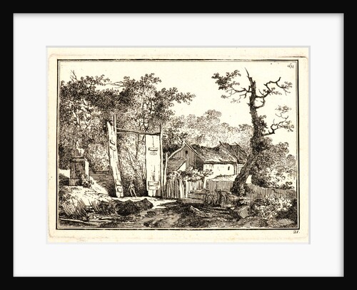 La Porte rustique à deux battants, after 1779 by Louis Gabriel Moreau