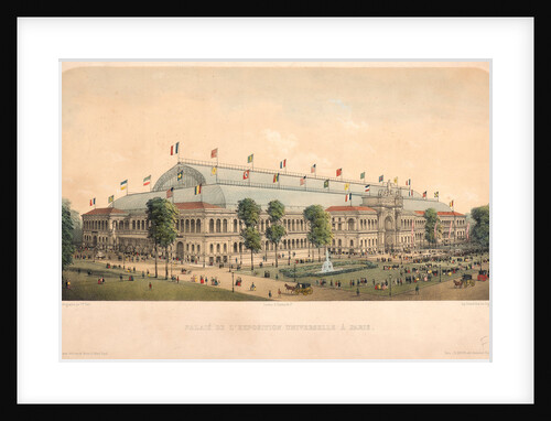 Palais de l'exposition universelle à Paris, ca. 1867 by Victor Petit