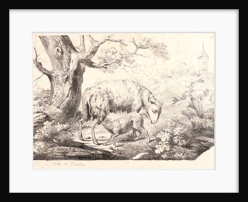 Ewe with Lamb, 1818 by Jean-Paul Alaux