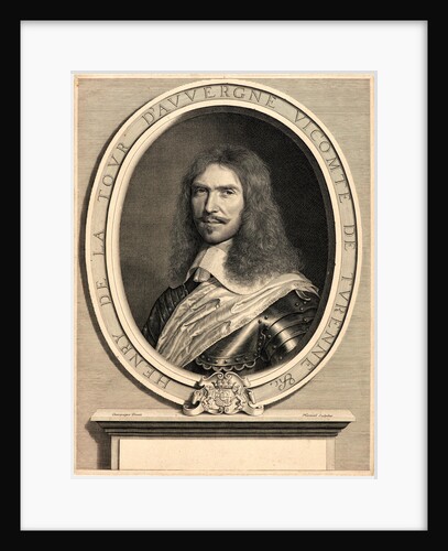 Portrait of Henri de la Tour d'Auvergne, Vicomte de Turenne, 17th century by Robert Nanteuil