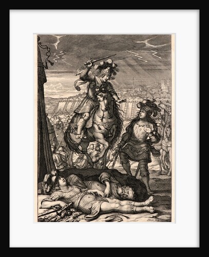 Joan of Arc Rescues the King; Paris in the Background, ca. 1657 by Abraham Bosse