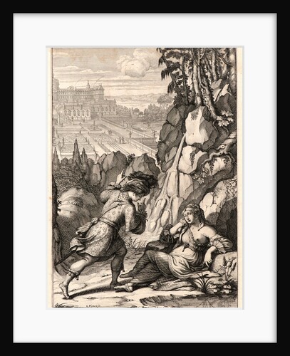 Roger Finds His Sister, Agnes, ca. 1657 by Abraham Bosse