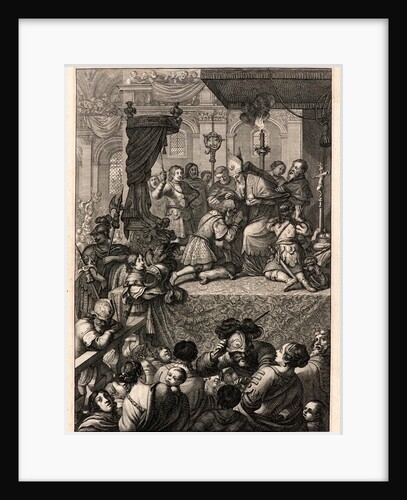Coronation of Charles VII at Reims, ca. 1657 by Abraham Bosse
