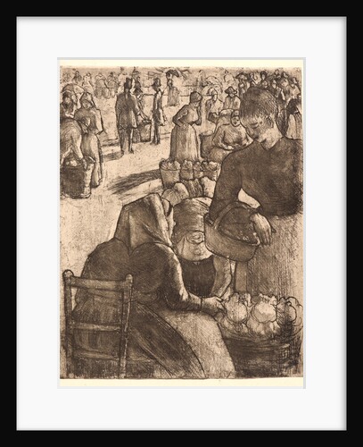 Vegetable Market (Marché aux légumes, à Pontoise), 1891 by Camille Pissarro