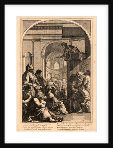 The Life of Saint Bruno, or The Founding of the Carthusian Order, Plate 1, 17th-18th century by Anonymous