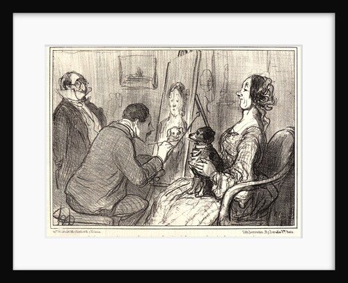 Puisque maintenant il est de la famille.., 1856 by Honoré Daumier