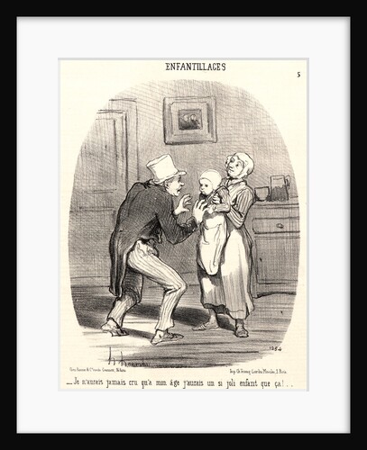 Je n'aurais jamais cru qu'a mon âge.., 1851 by Honoré Daumier