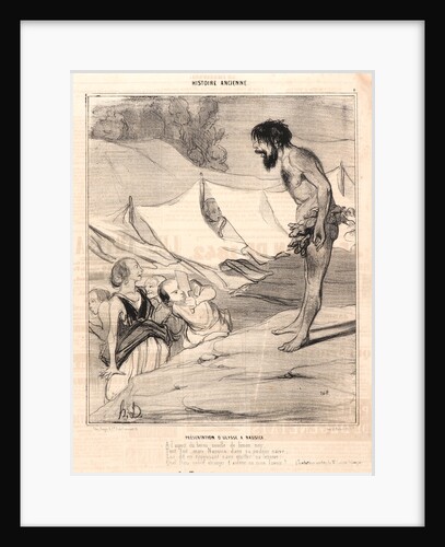 Présentation d'Ulysse a Nausica, 1842 by Honoré Daumier