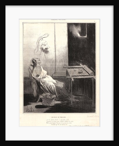 The Nights of Penelope (Les Nuits de Penelope), 1842 by Honoré Daumier