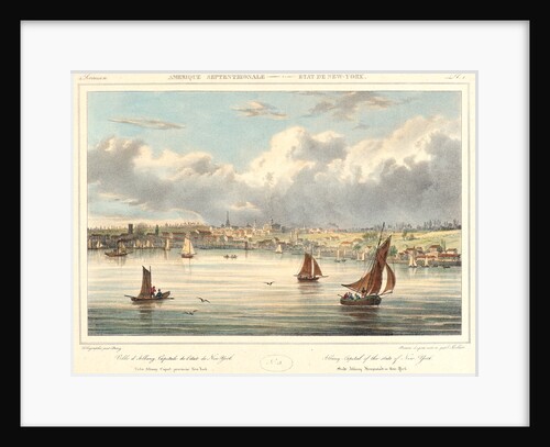 Albany—Capital of the State of New York, 1827-1828 by Isidore-Laurent Deroy